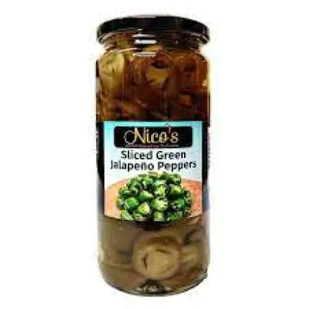 Nico’s Sliced Green Jalapeno Peppers  480g